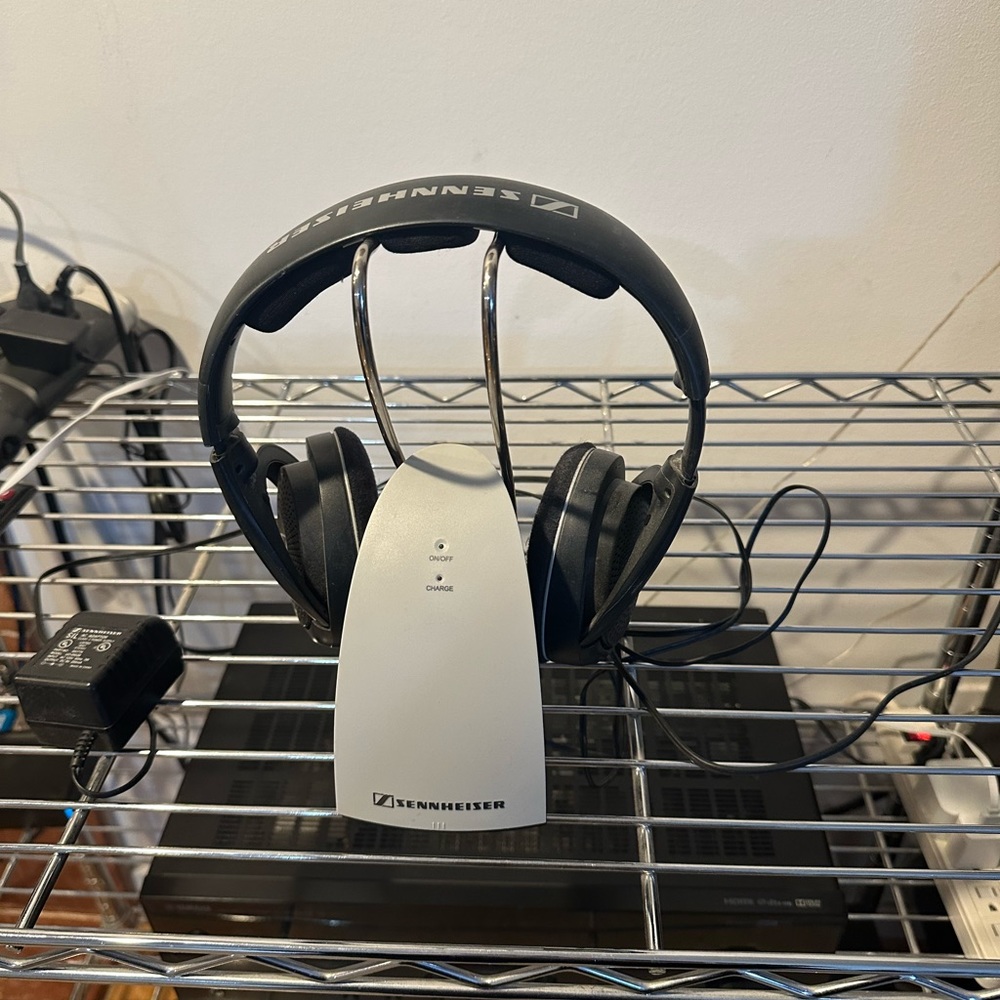 Sennheiser Black Wireless Over-Ear Headphones with Charging Base